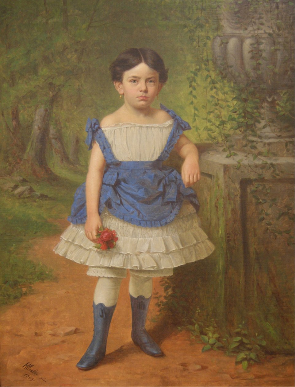 Portrét Elizabeth Moerlein, 1869 od Henry Mosler