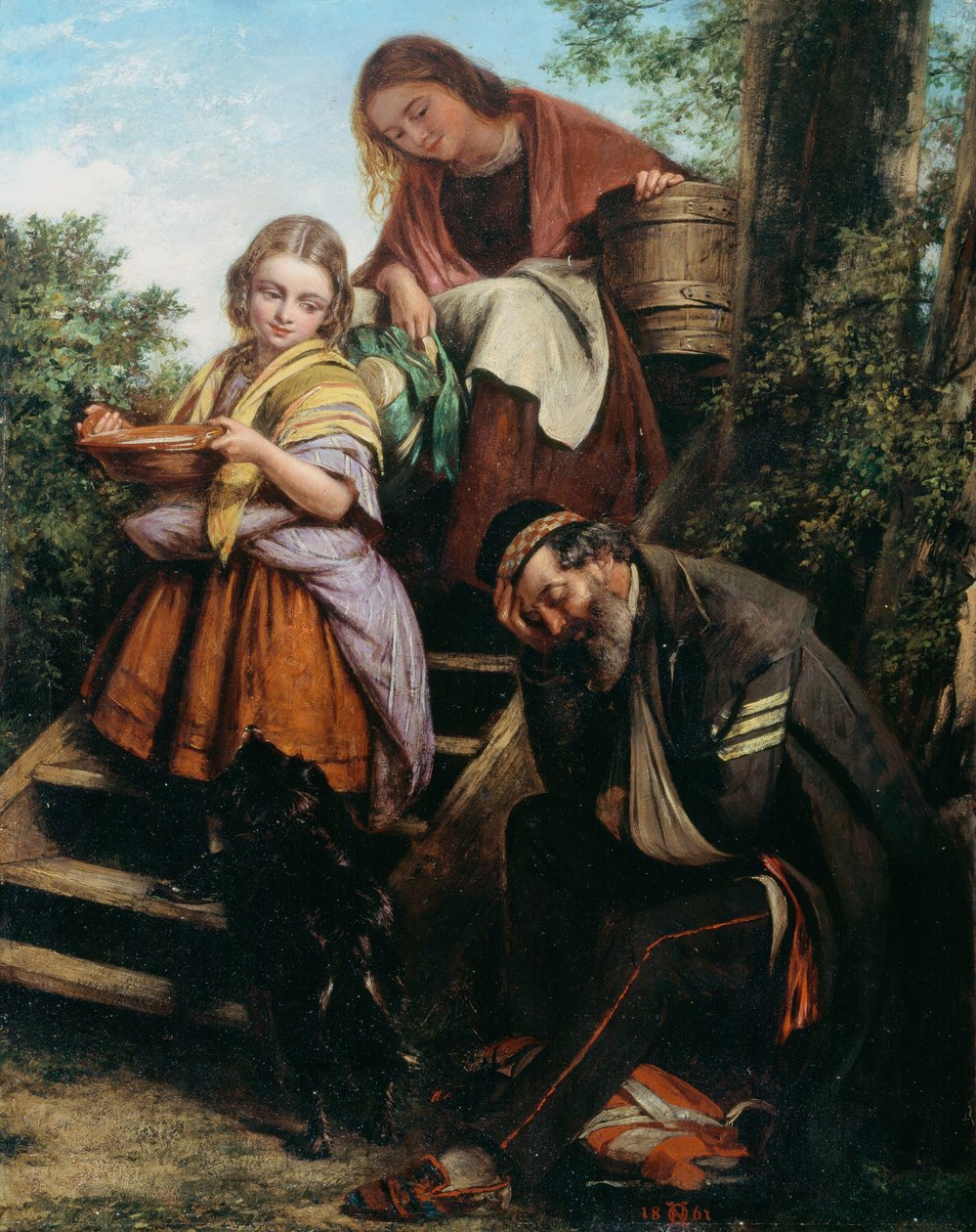 Návrat vojáka, kolem roku 1861 od Henry Nelson O