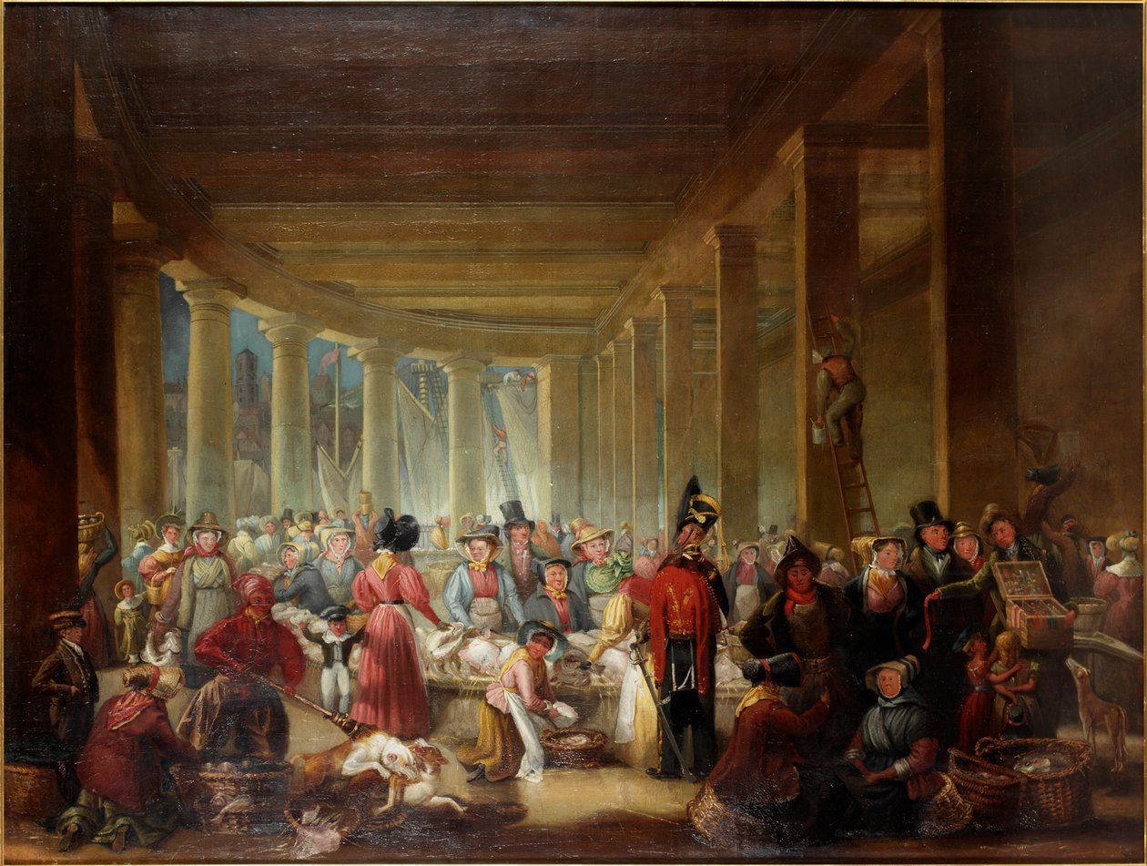 The Old Fish Market, Sandhill, Newcastle upon Tyne, c.1826-30 od Henry Perlee Parker