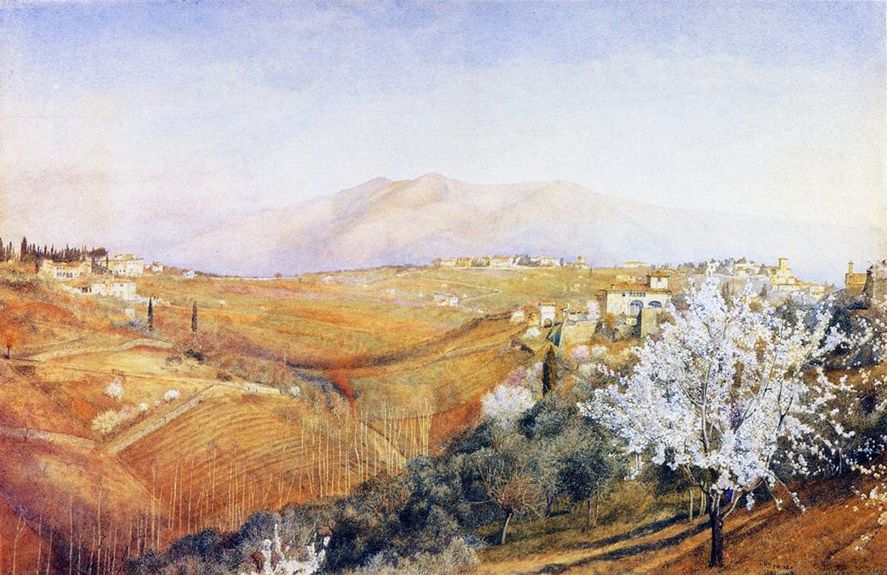 Toskánsko, Itálie, 1886 od Henry Roderick Newman