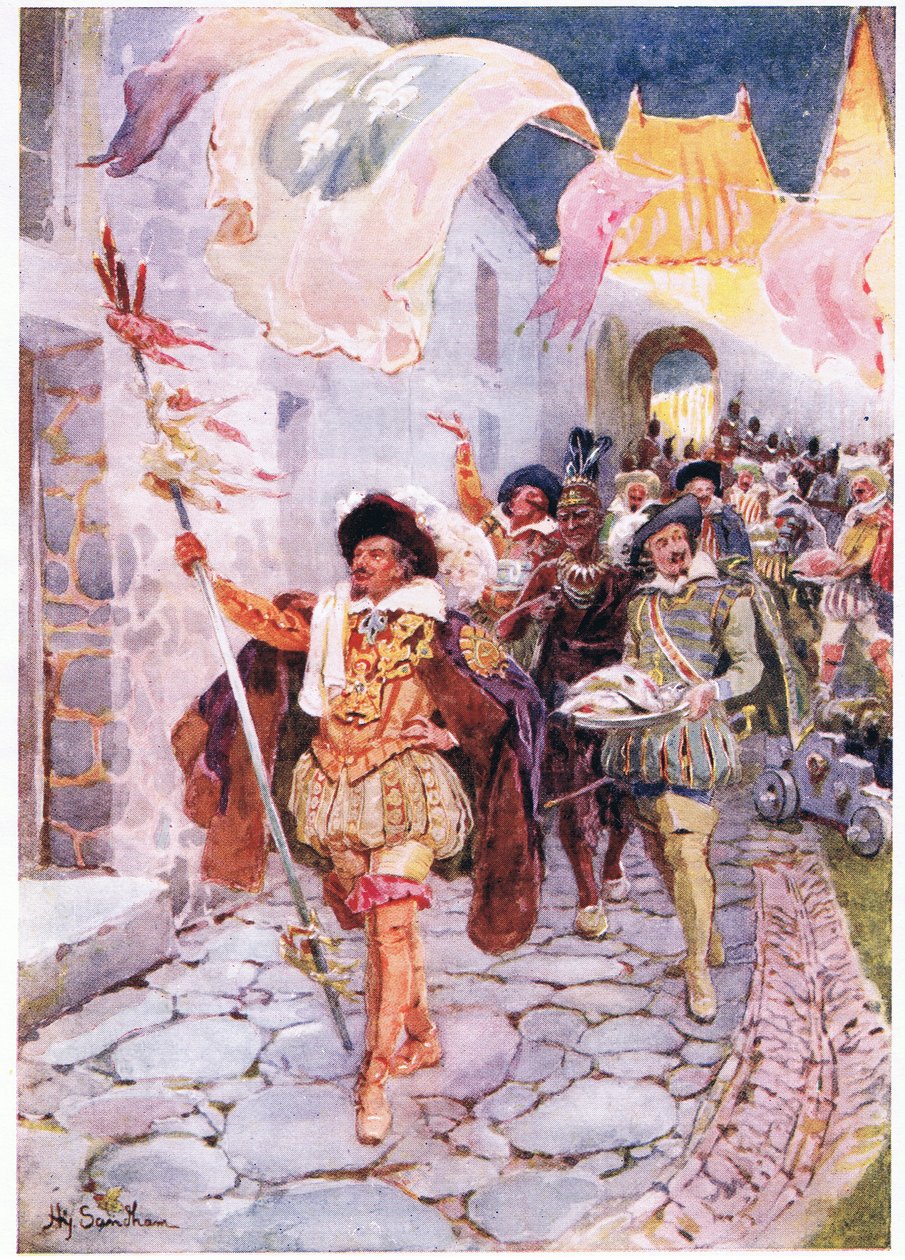 Řád dobré doby 1606, kolem roku 1920 od Henry Sandham