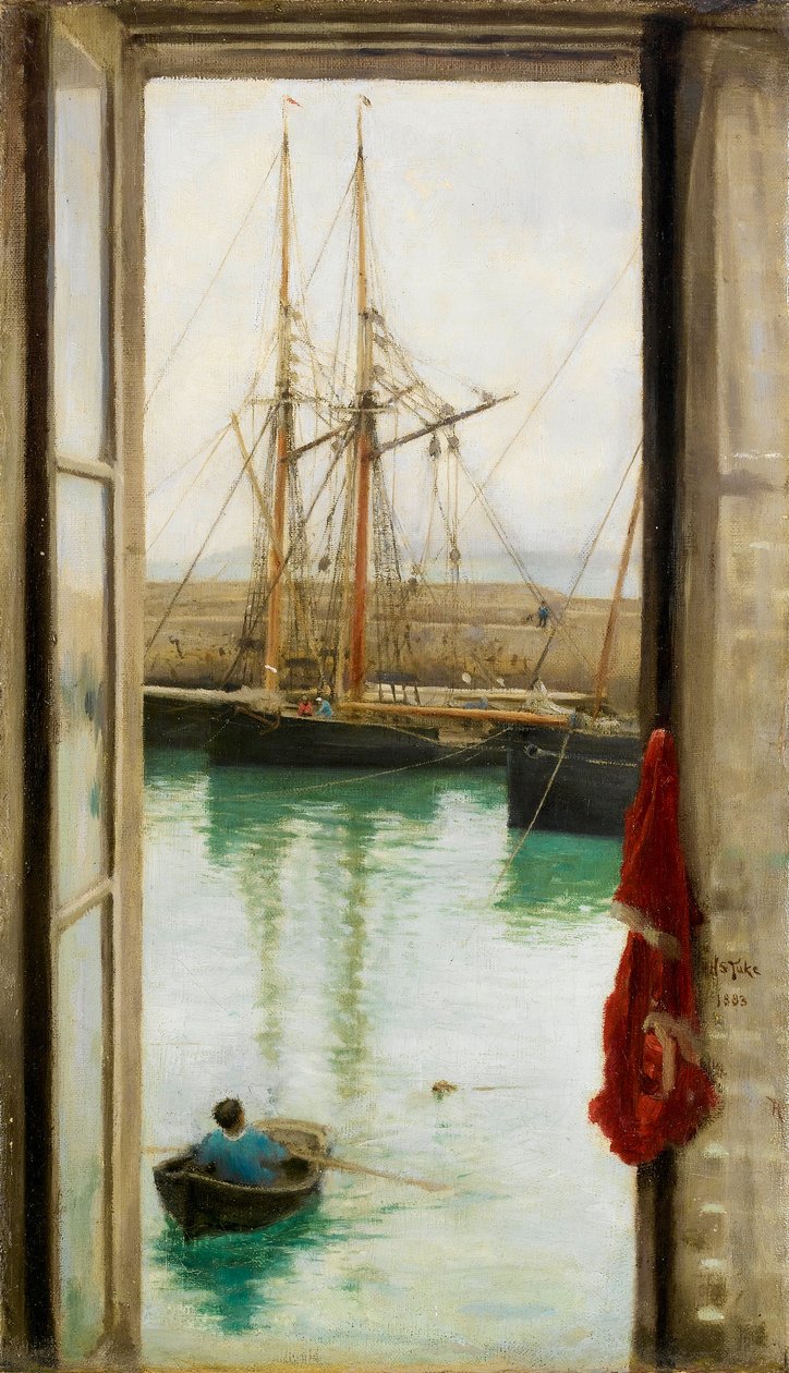 Přístav Dielette, Normandie od Henry Scott Tuke