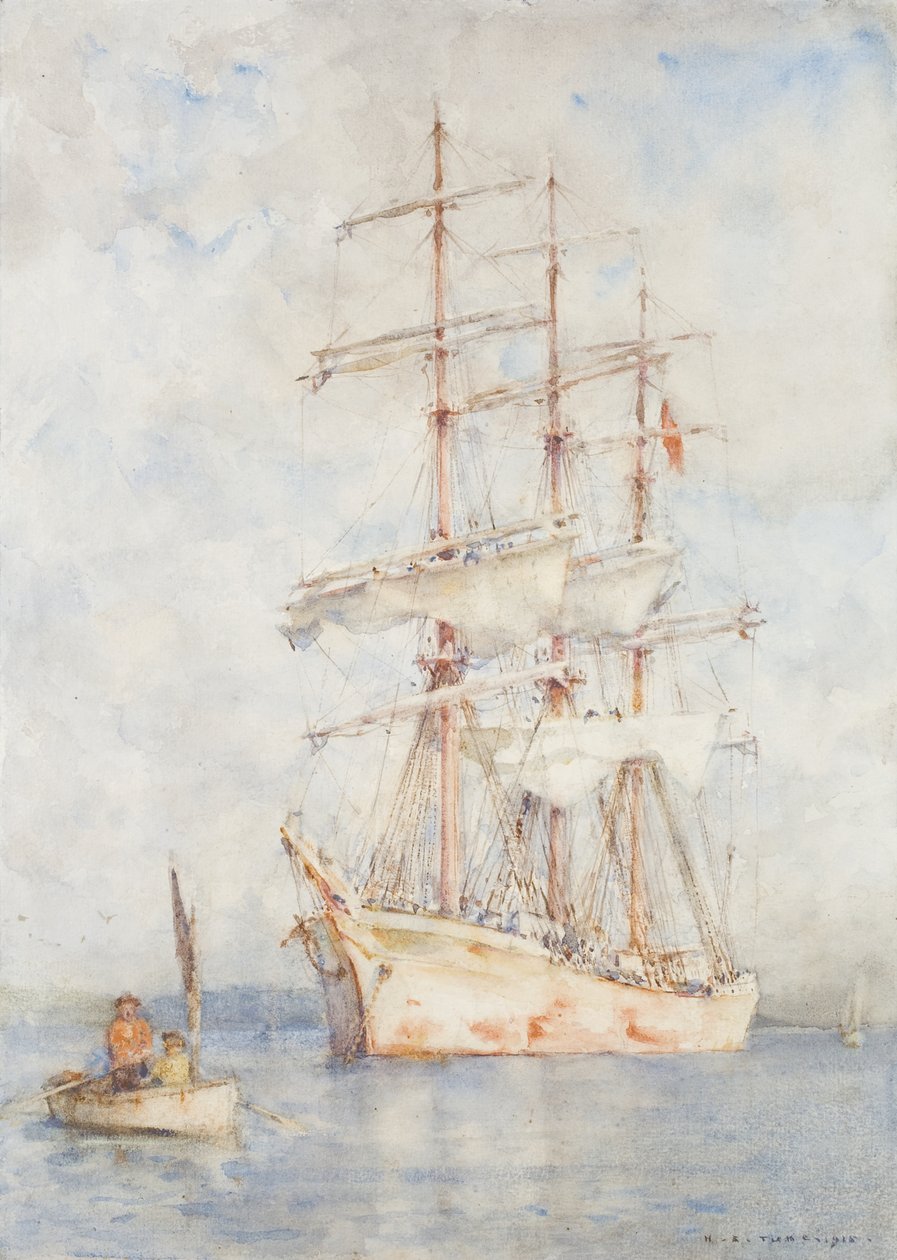 Bílá loď, 1915 od Henry Scott Tuke