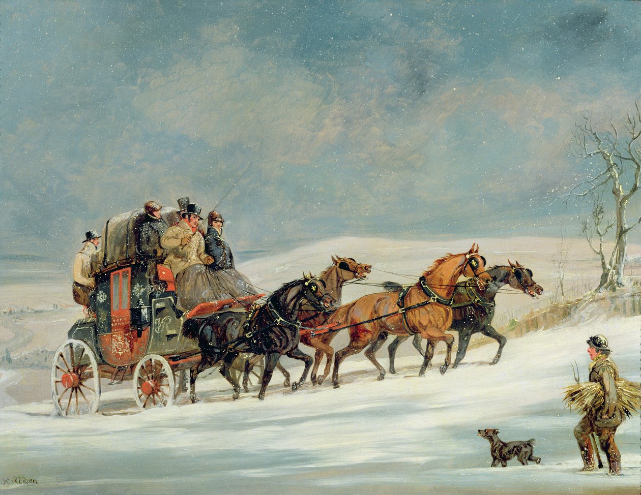 Trenér na sněhu od Henry Thomas Alken