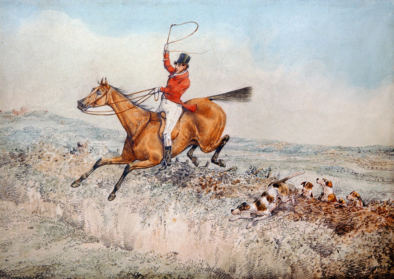 Lov na lišku, 1837 od Henry Thomas Alken