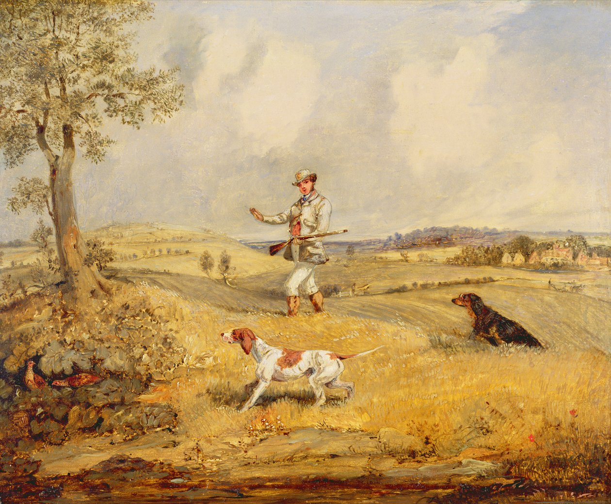 Partridge Střelba od Henry Thomas Alken