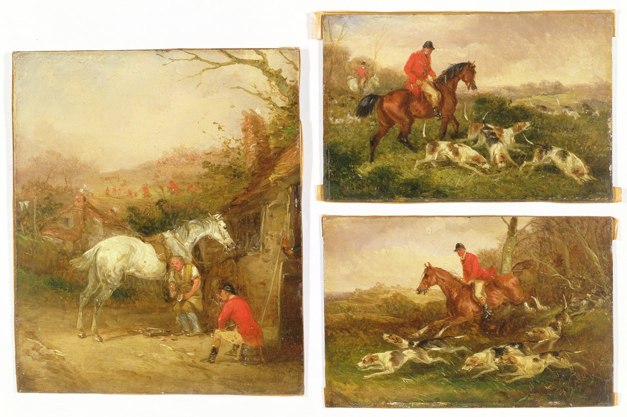 Shoeing, The Check and Gone Away, 19. století od Henry Thomas Alken