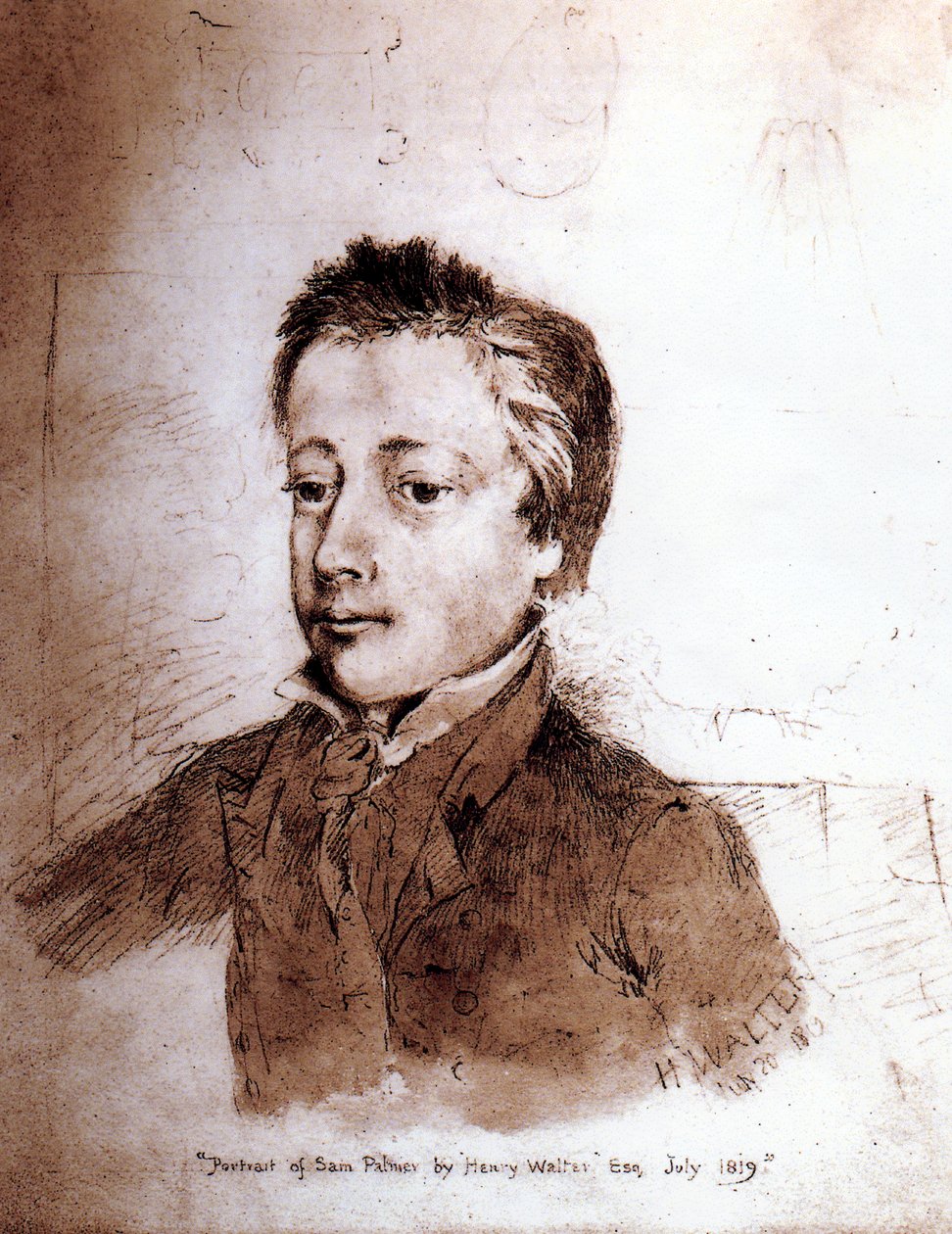 Portrét Samuela Palmera (1805-81) jako chlapce, 1819 od Henry Walter