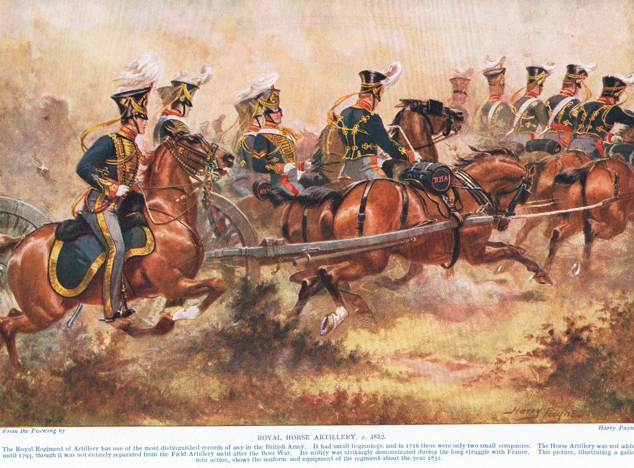 The Royal Horse Artillery, c.1910 od Henry A. Payne