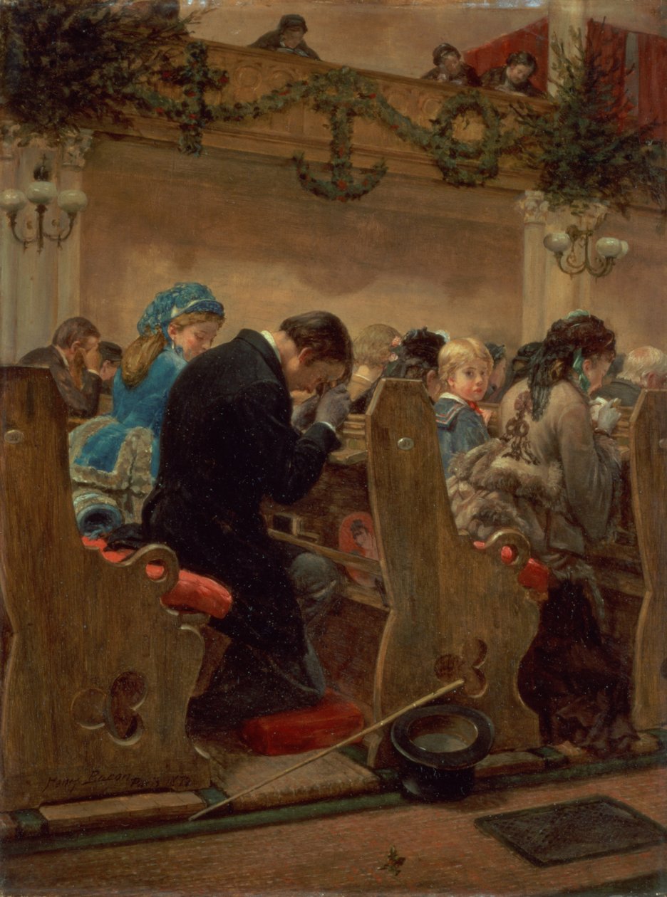 Vánoční modlitby, 1872 od Henry Bacon
