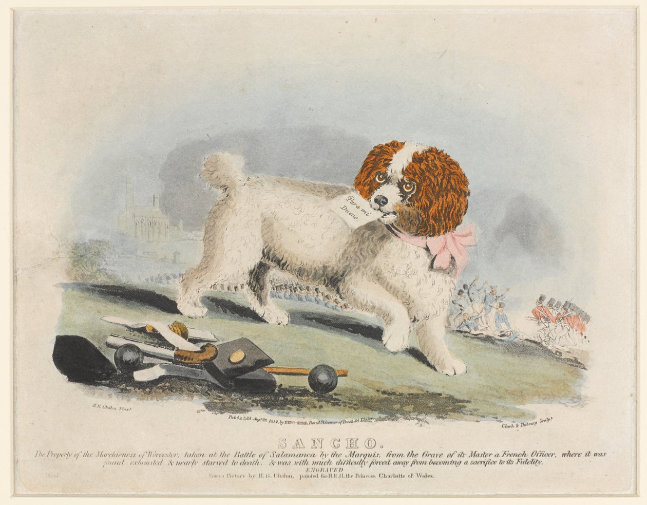 "Sancho", bitva u Salamance, 1812 od Henry Bernard Chalon