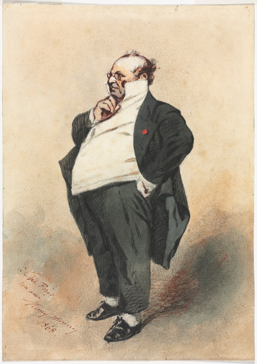 Joseph Prudhomme Standing, 1868. od Henry Bonaventure Monnier
