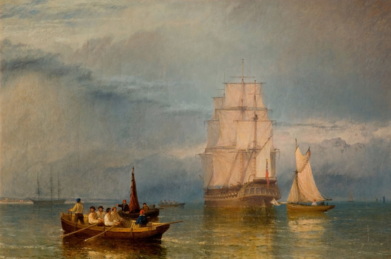 V přístavu - klid, 1856. od Henry Dawson