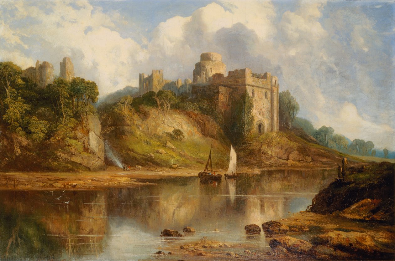 Hrad Pembroke (olej na plátně) od Henry Dawson