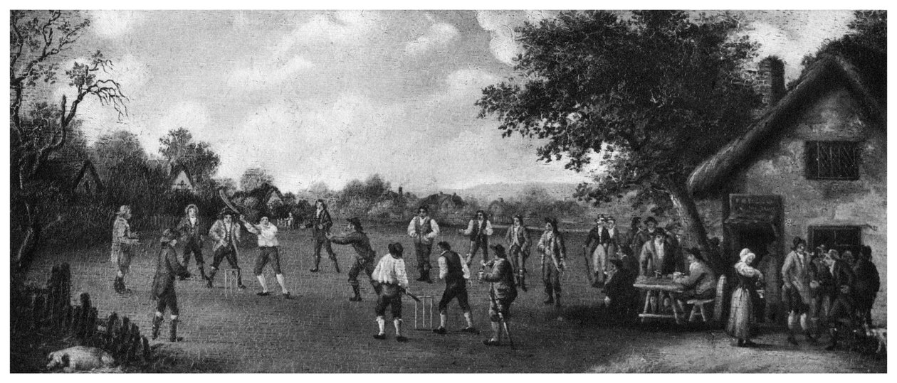 Country kriketový zápas, 19. století 1912. od Henry Dixon