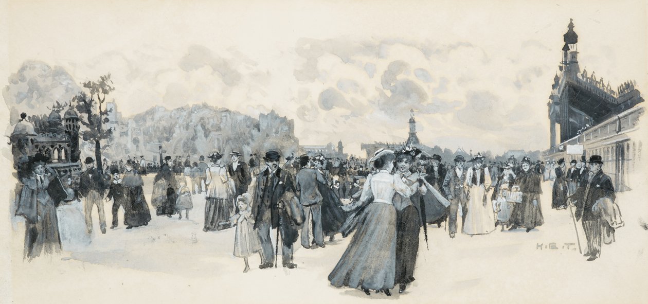V zahradách Belle Vue od Henry Edward Tidmarsh