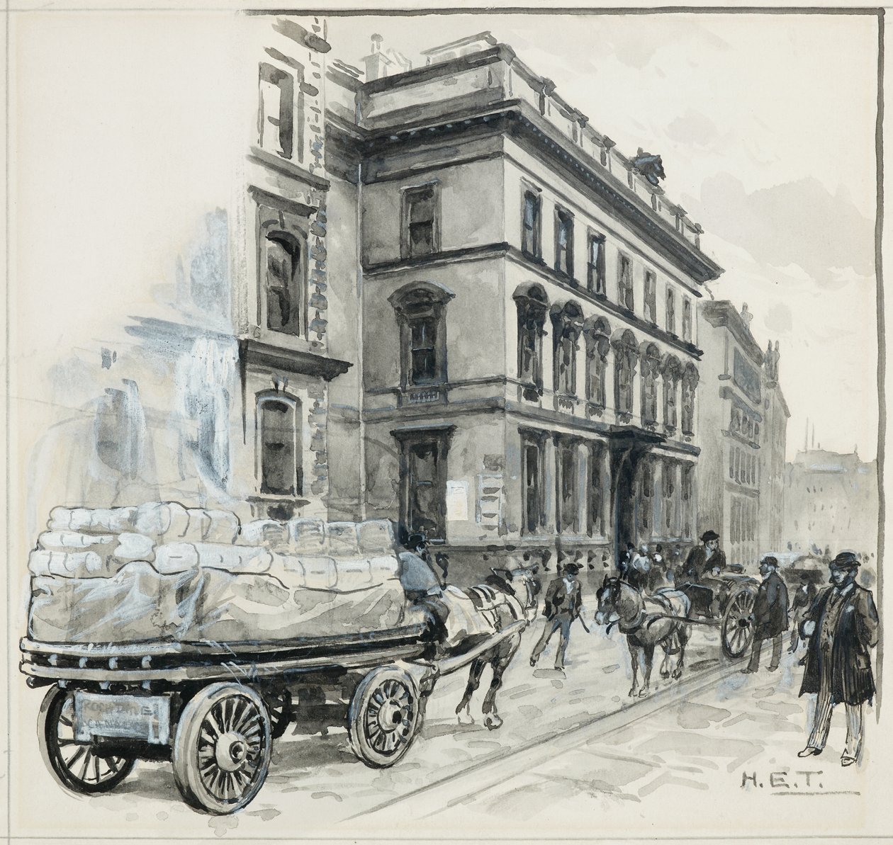 Technická škola, Princess Street od Henry Edward Tidmarsh