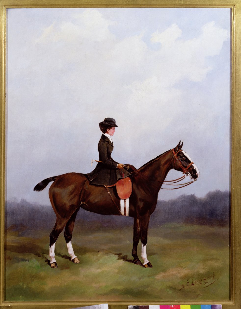 Lady Riding Side-sedlo od Henry Frederick Lucas Lucas