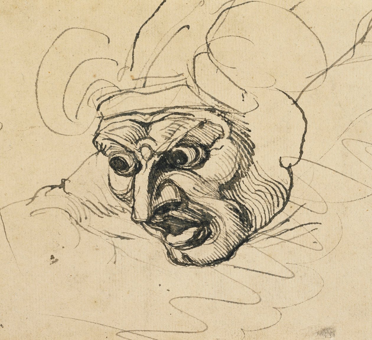 Hrozivá hlava, od Johann Heinrich Füssli