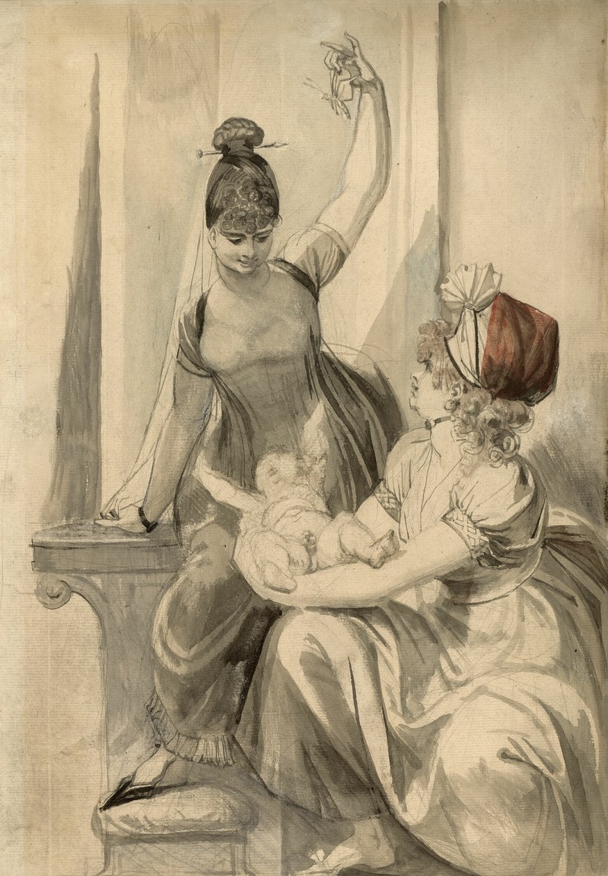 Matka a její rodina na venkově od Henry Fuseli