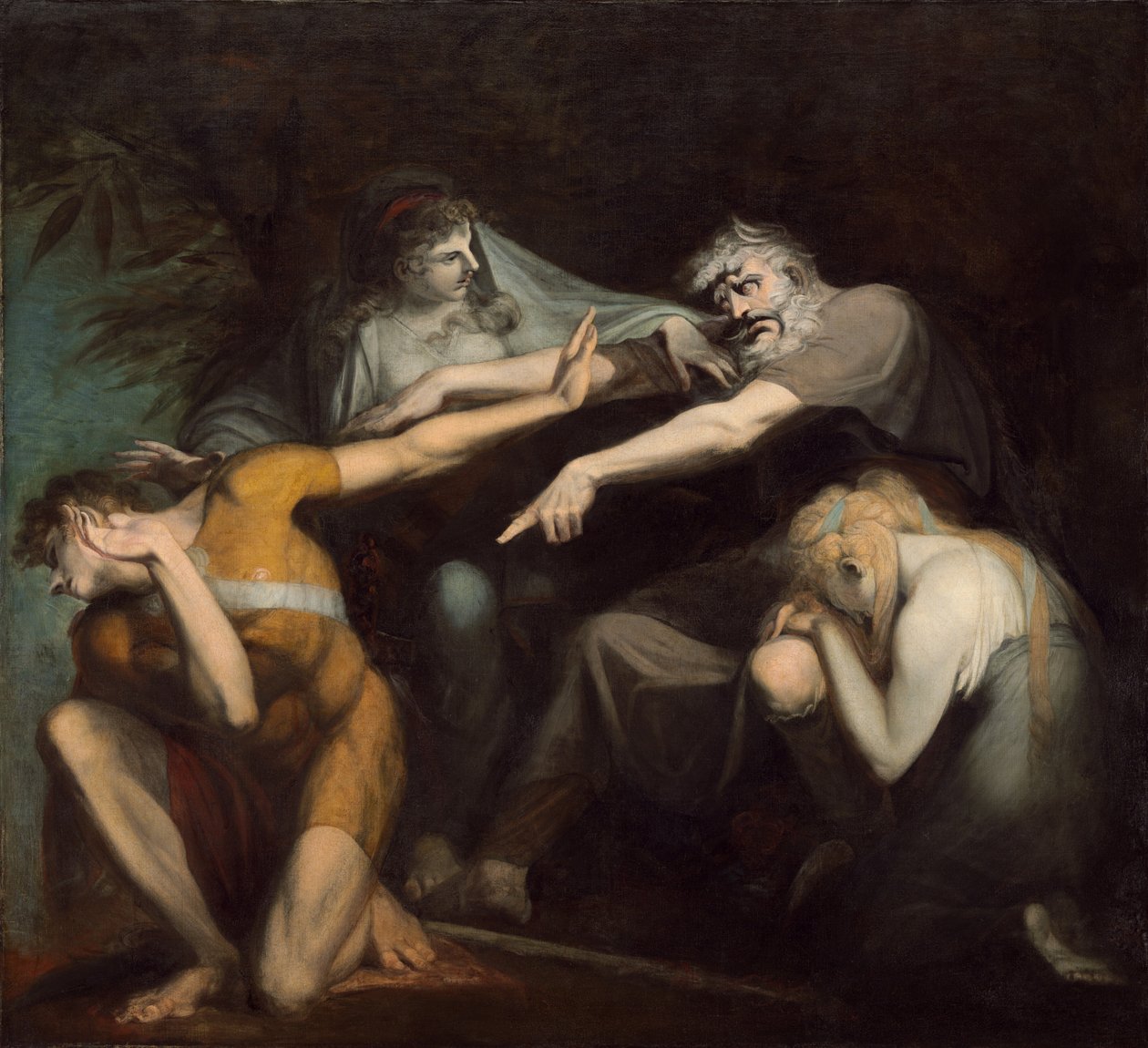 Oidipus proklínal svého syna Polynices, 1786. od Johann Heinrich Füssli