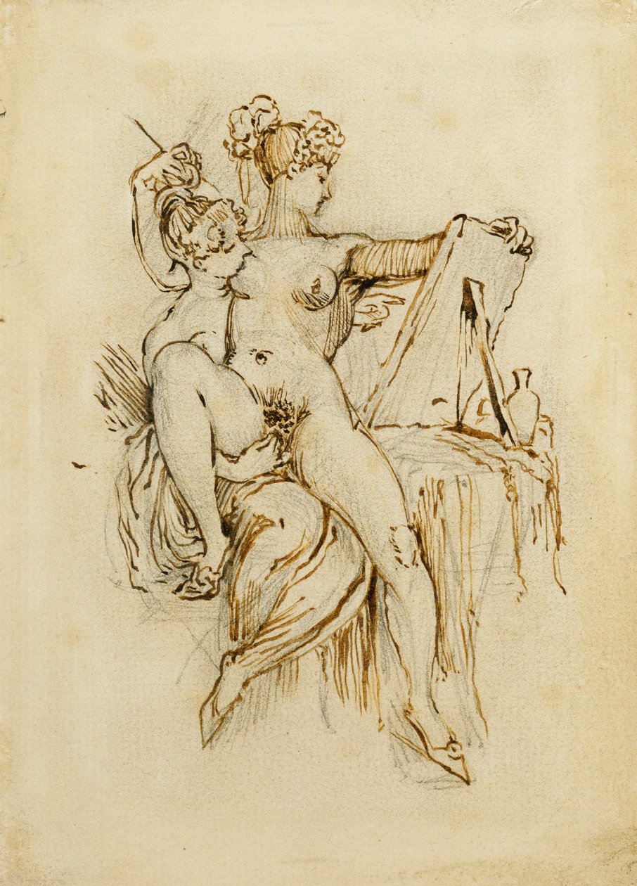 sapfická láska, od Johann Heinrich Füssli