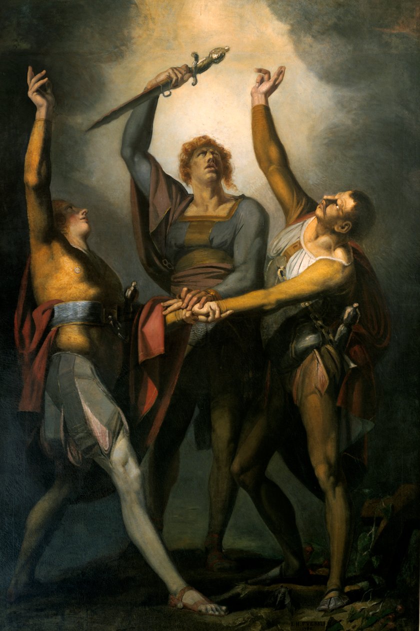 Přísaha Rutli, 1778-1781 od Johann Heinrich Füssli