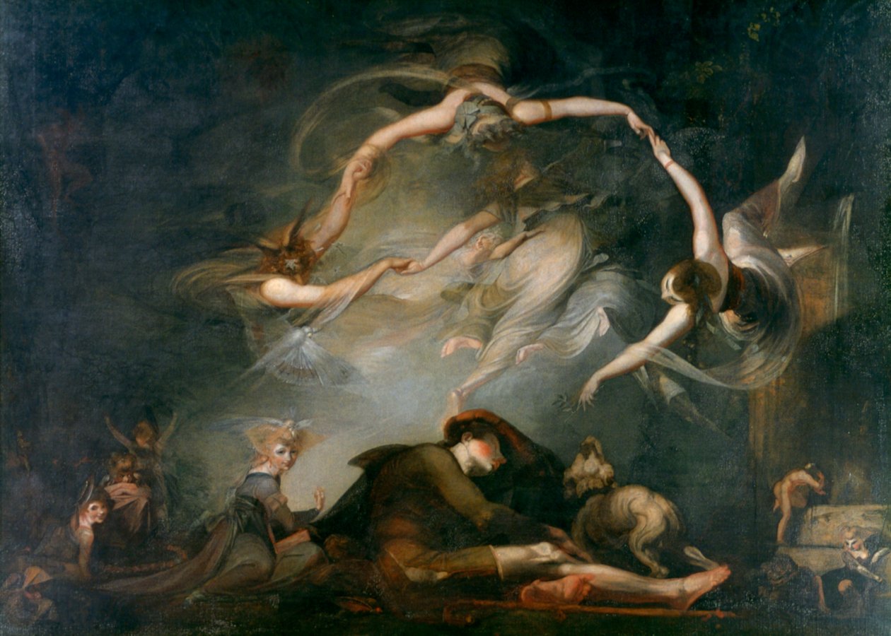 Sen pastýřů, ze Ztraceného ráje, 1793 od Johann Heinrich Füssli