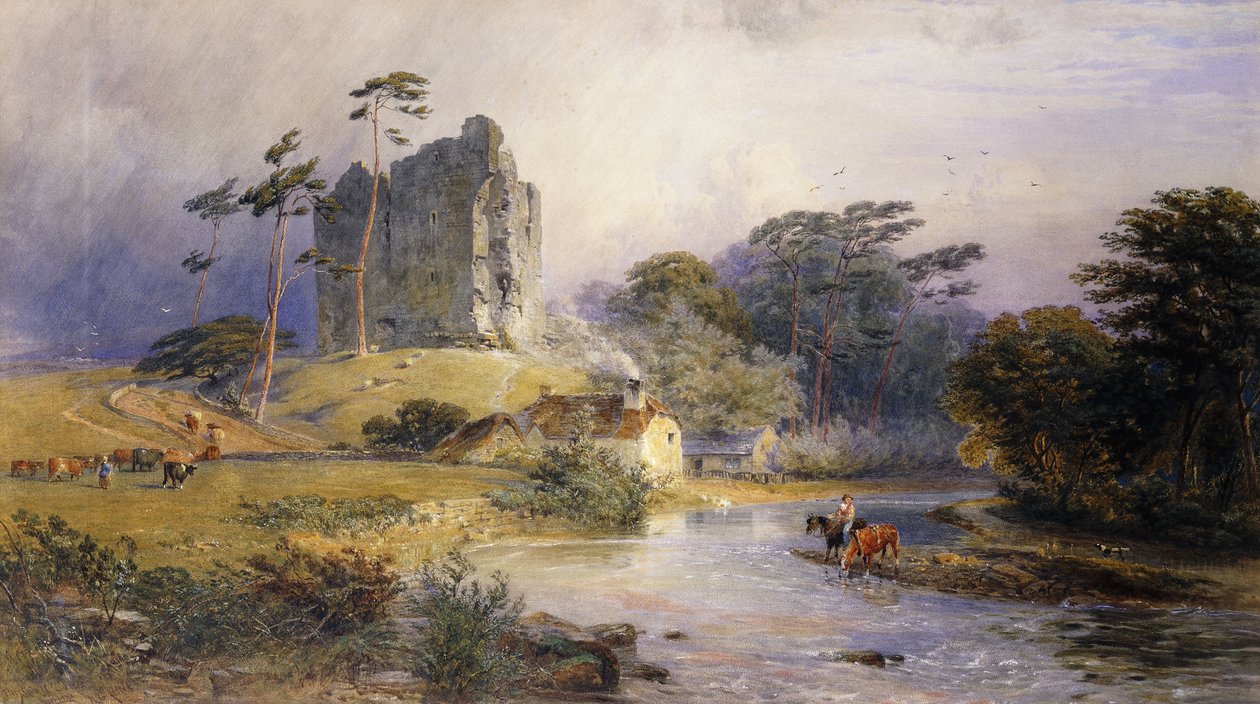 Hrad Thirlwall, Northumberland, od Henry George Hine