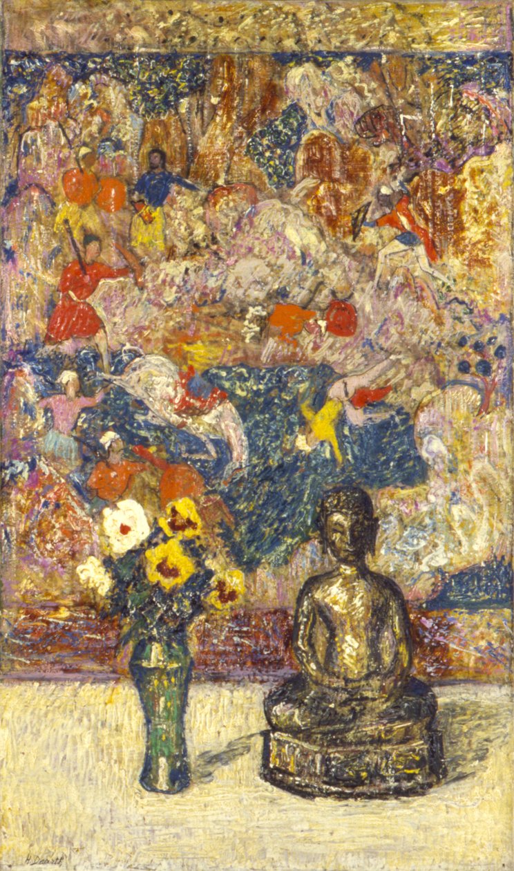 Bronzový Buddha od Henry Golden Dearth
