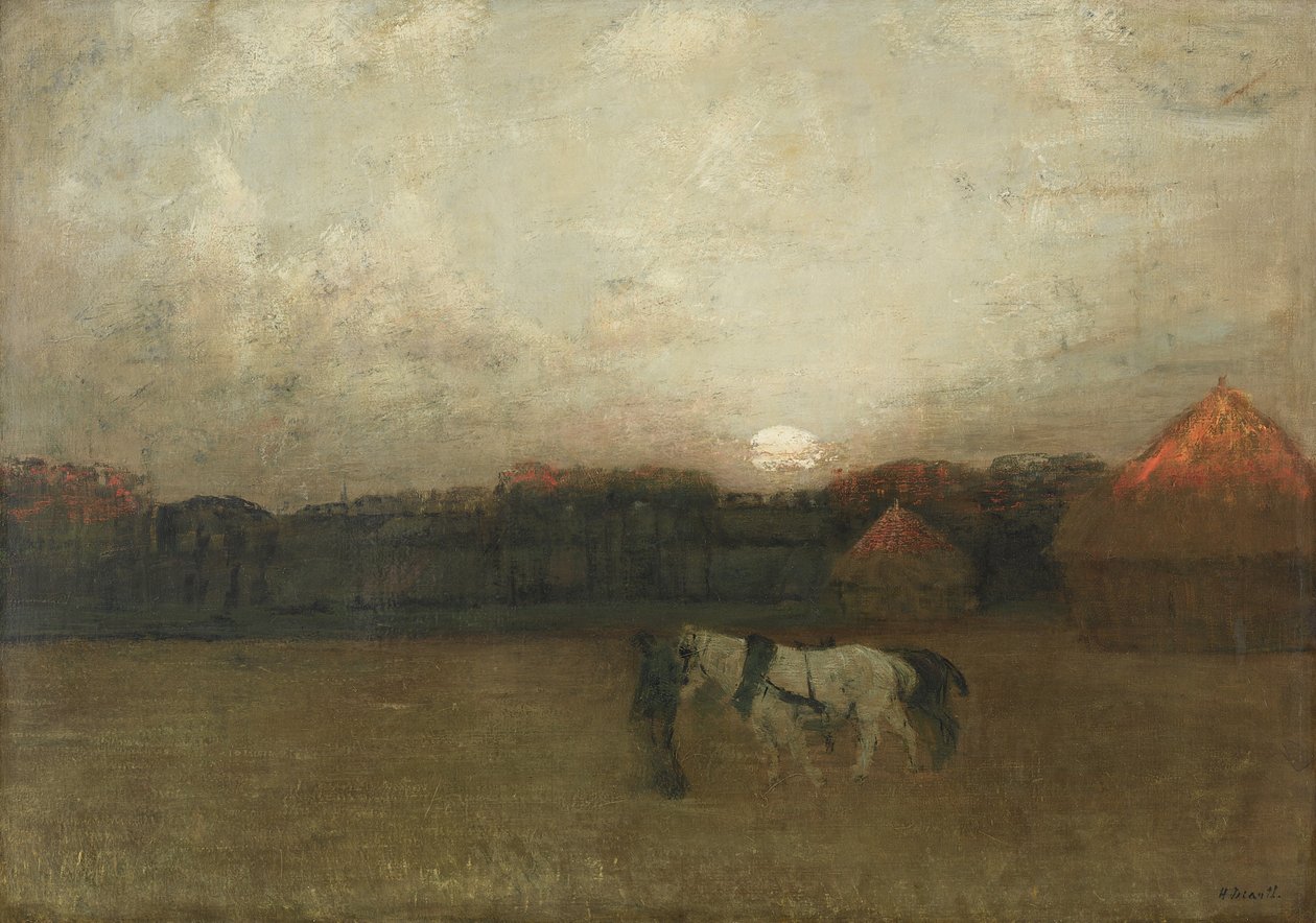 Strniště, c. 1909. od Henry Golden Dearth