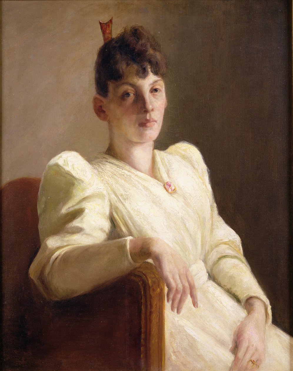 Portrét mladé dámy od Henry Hammond Ahl