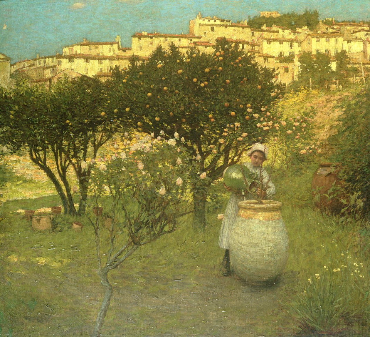 prosince v Provence od Henry Herbert La Thangue