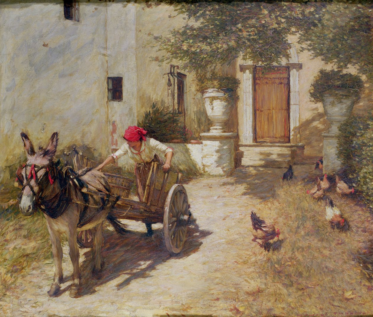 Scéna ze zemědělského dvora, 1905 od Henry Herbert La Thangue