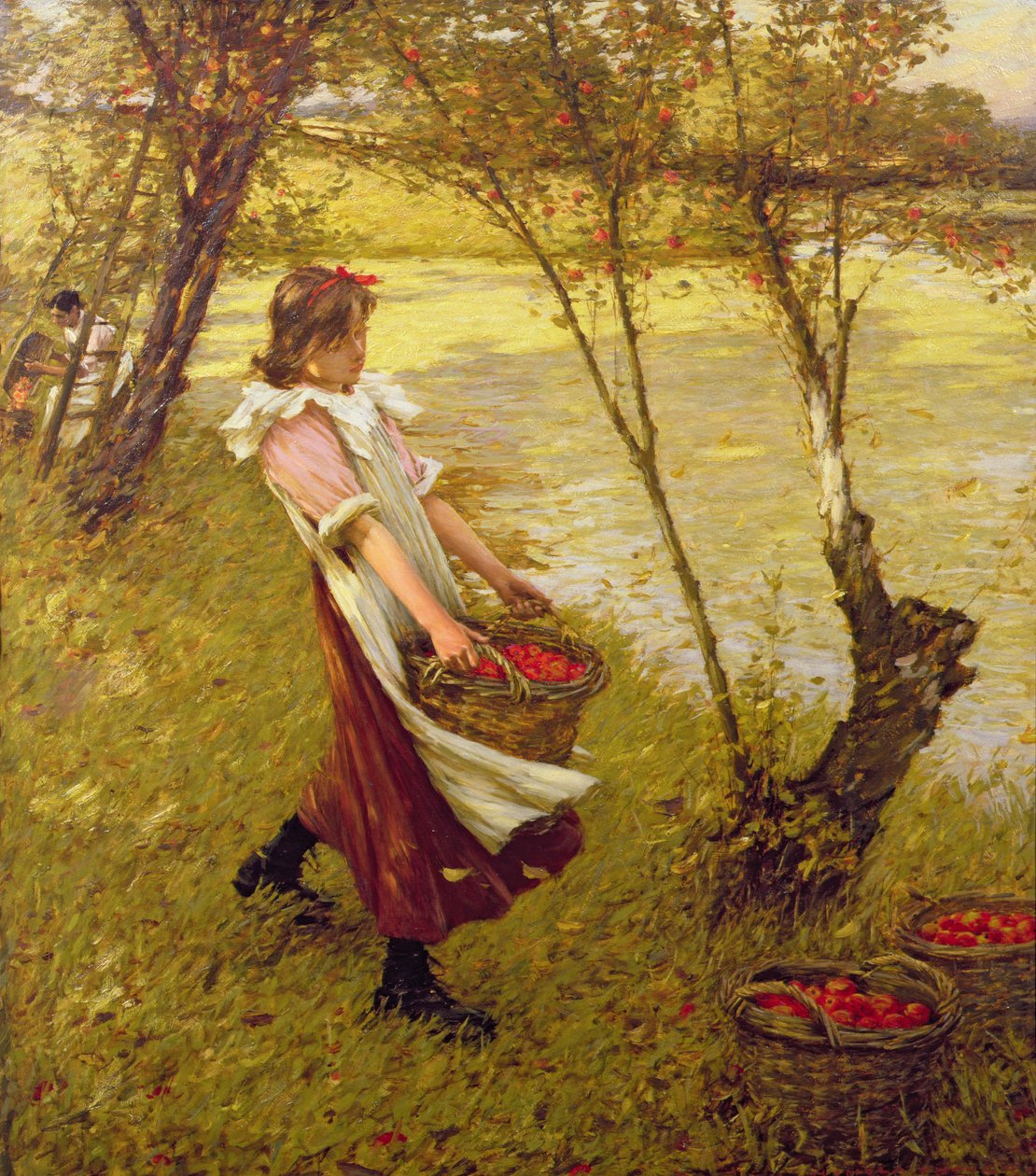 V Orchard, Haylands, Graffham od Henry Herbert La Thangue