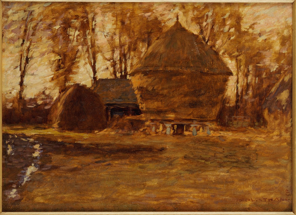 Sussex Hayricks, 1917 od Henry Herbert La Thangue