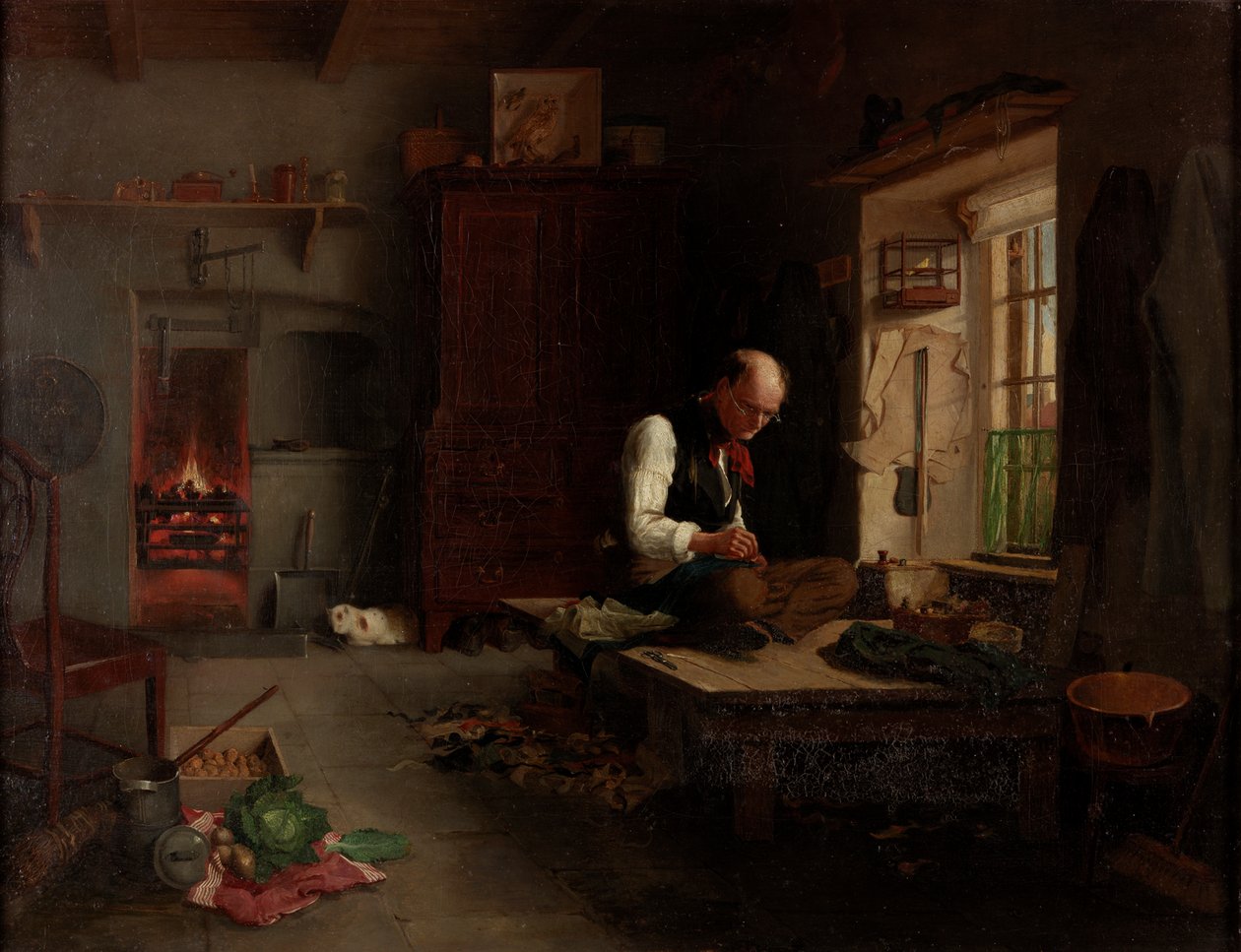 The Village Tailor, c.1851 od Henry Hetherington Emmerson
