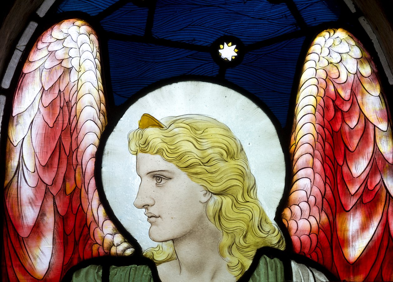 Archanděl Uriel, detail, 1882 od Henry Holiday