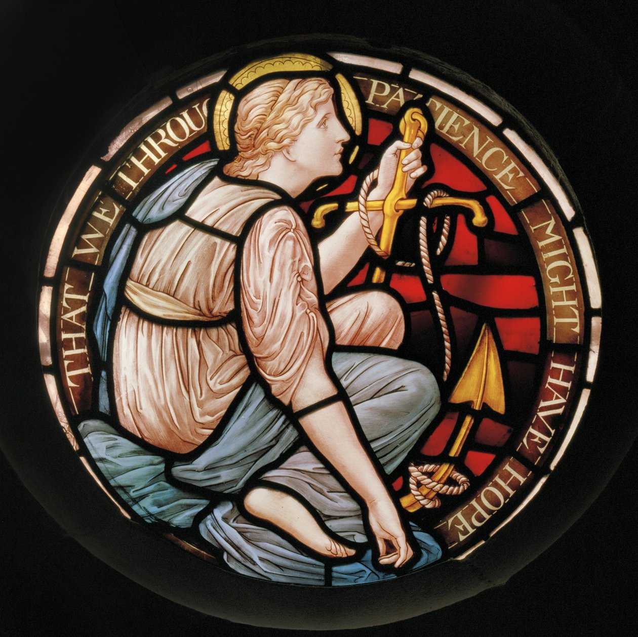 Hope, 1888 (vitráže) od Henry Holiday