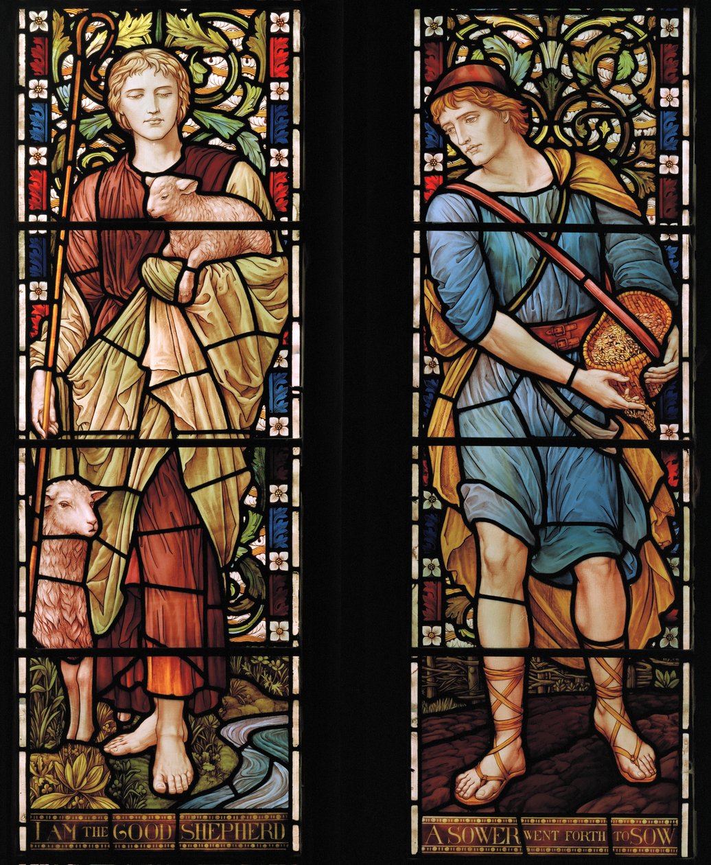 Shepherd & Sower, 1888 (vitráže) od Henry Holiday