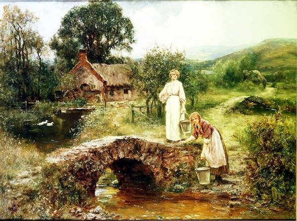 Nabírání vody od Henry John Yeend King