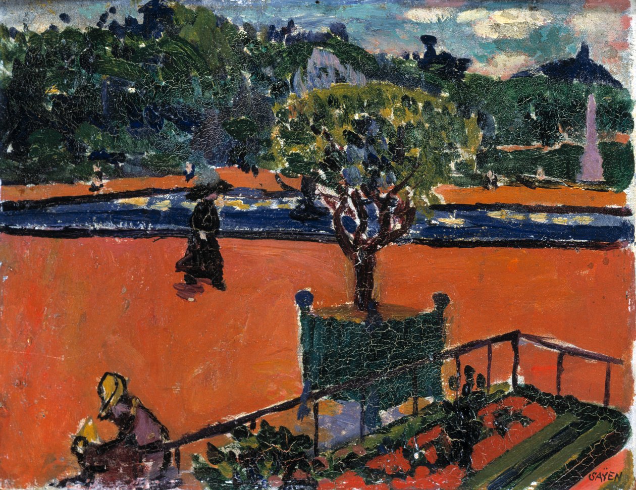 V Lucemburských zahradách, 1910-1912. od Henry Lyman Saÿen