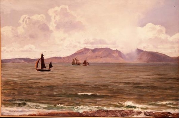 Rybářské lodě u pobřeží od Henry Moore