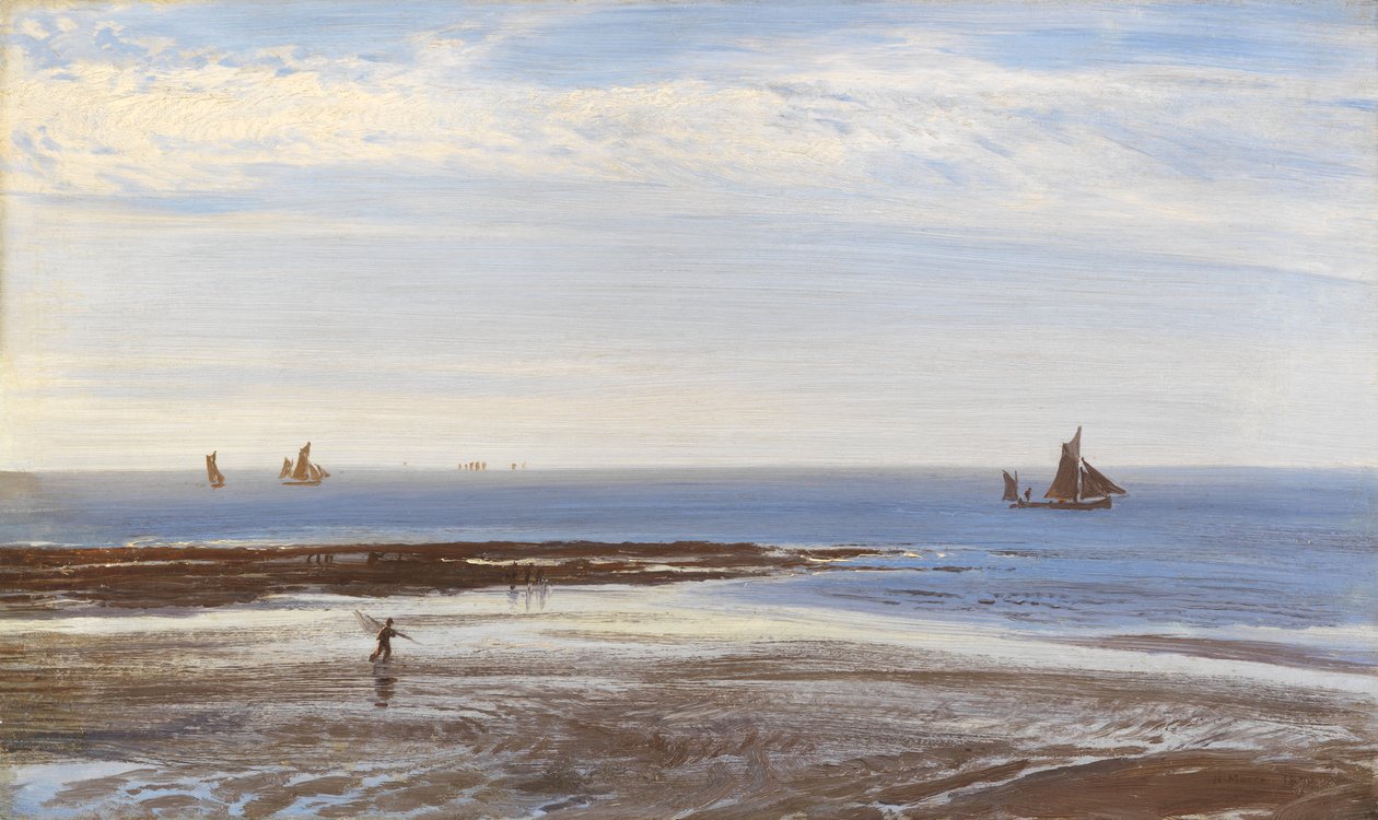 Poblíž Margate - Večer, 1870 od Henry Moore