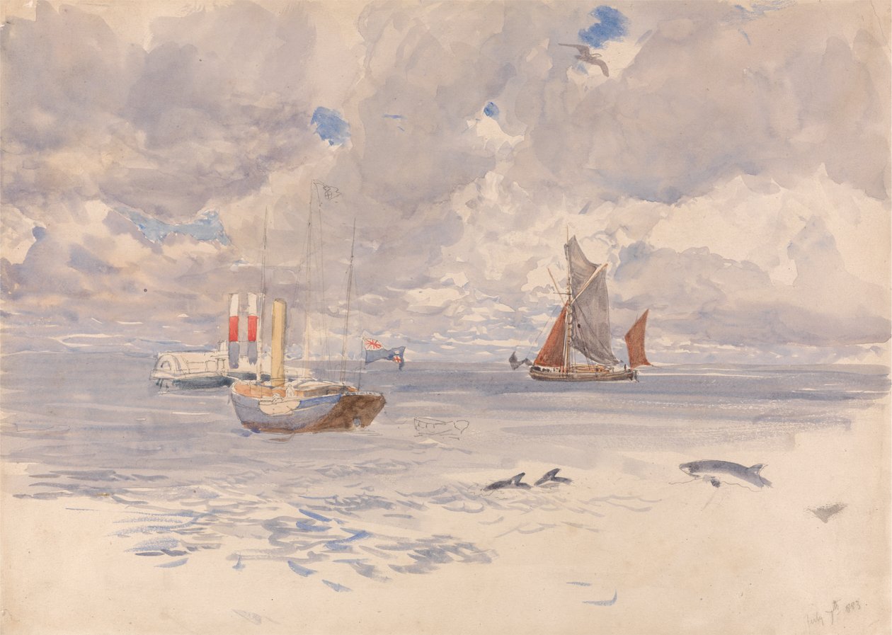 Porpoises, 7. července 1883 od Henry Moore