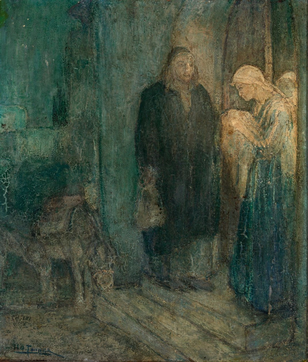Odjezd do Egypta v hostinci. od Henry Ossawa Tanner