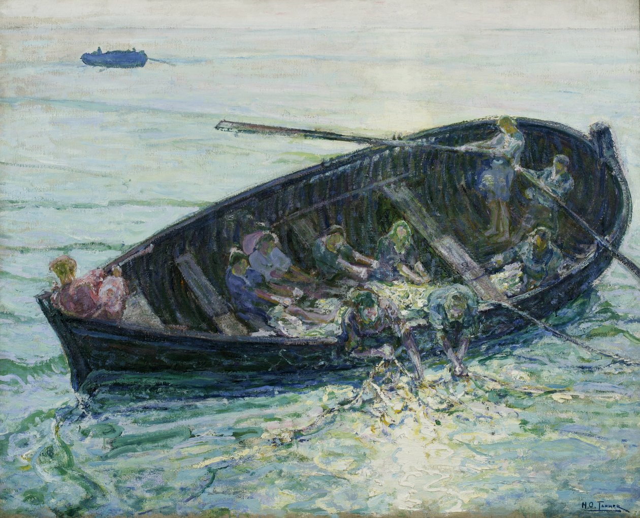 Zázračný lov ryb, c.1913-14 od Henry Ossawa Tanner