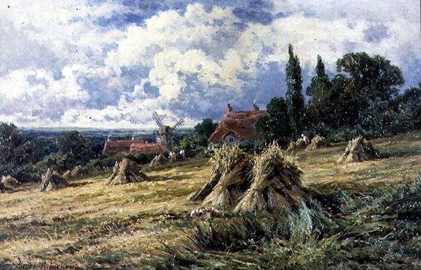 Kukuřičné pole v Surrey od Henry Parker