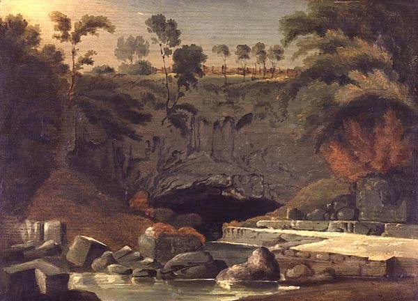 Porth-yr-Ogof, Brecknockshire od Henry Penry Williams
