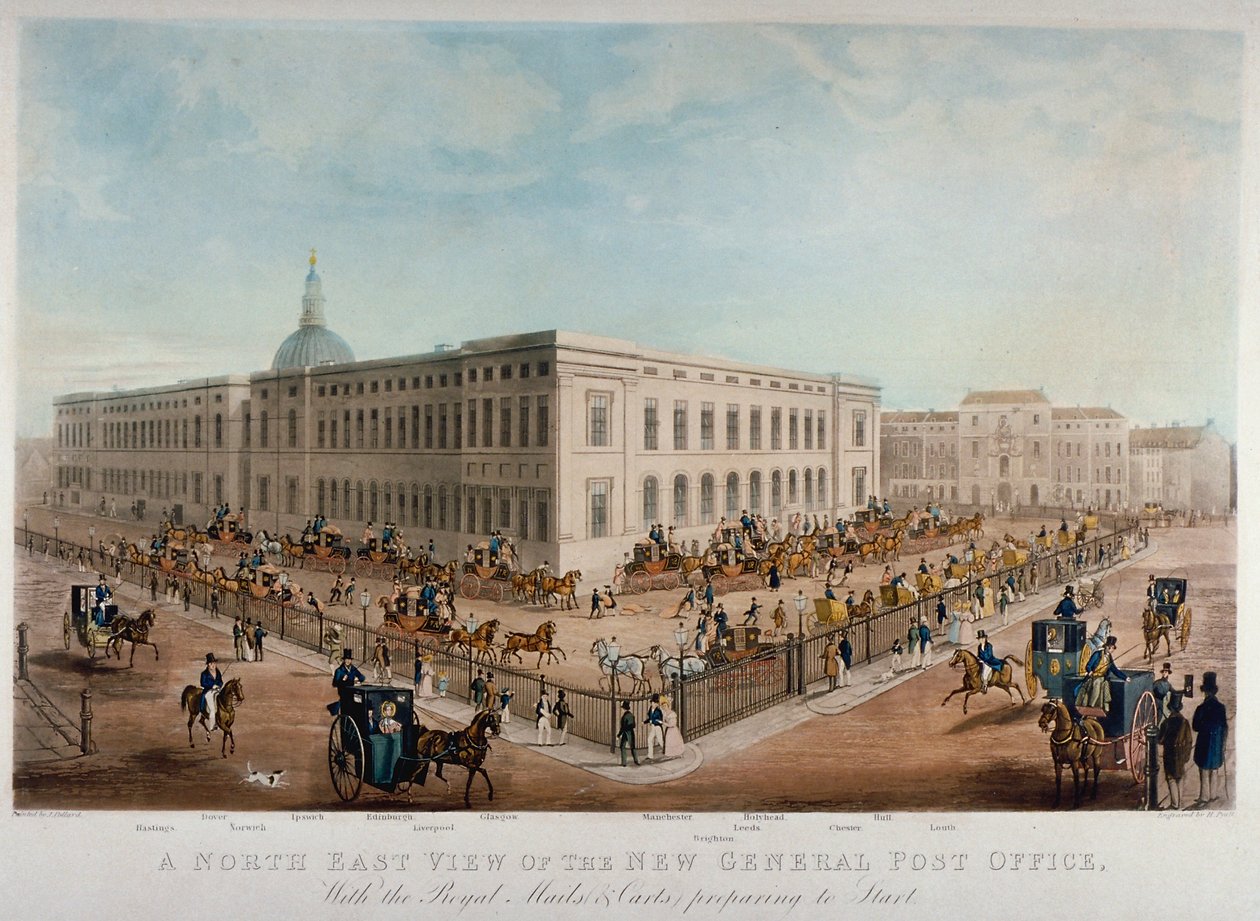 General Post Office, City of London, 1830 od Henry Pyall